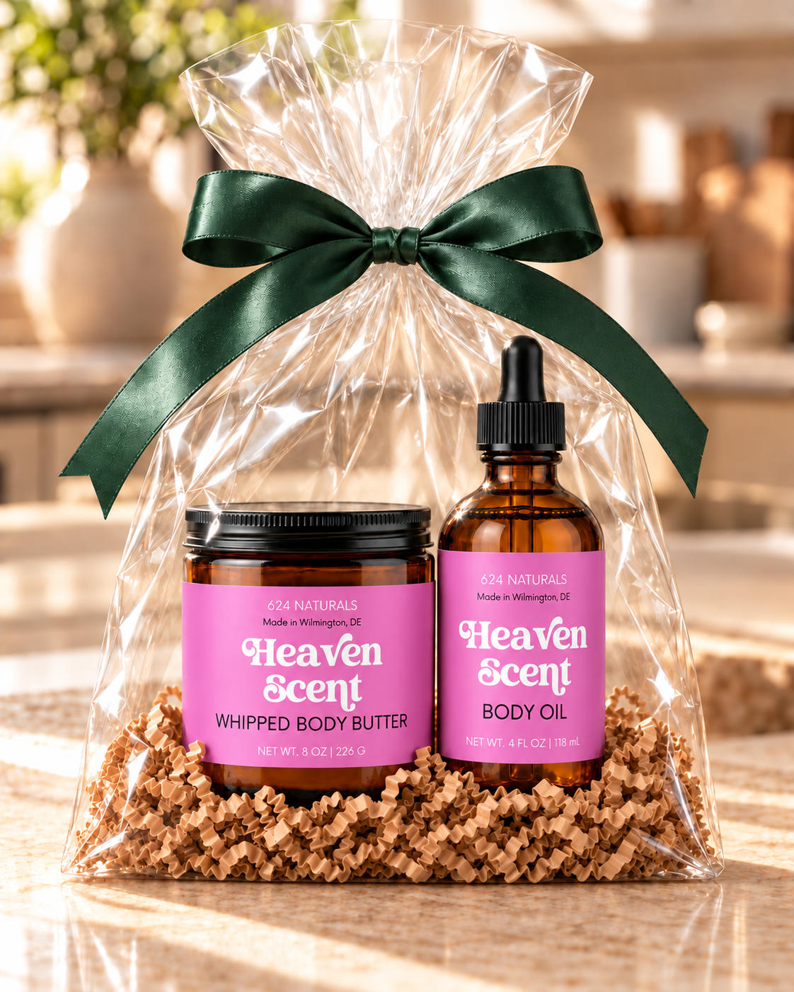 Heaven Scent Whipped Body Butter + Argan Oil Set