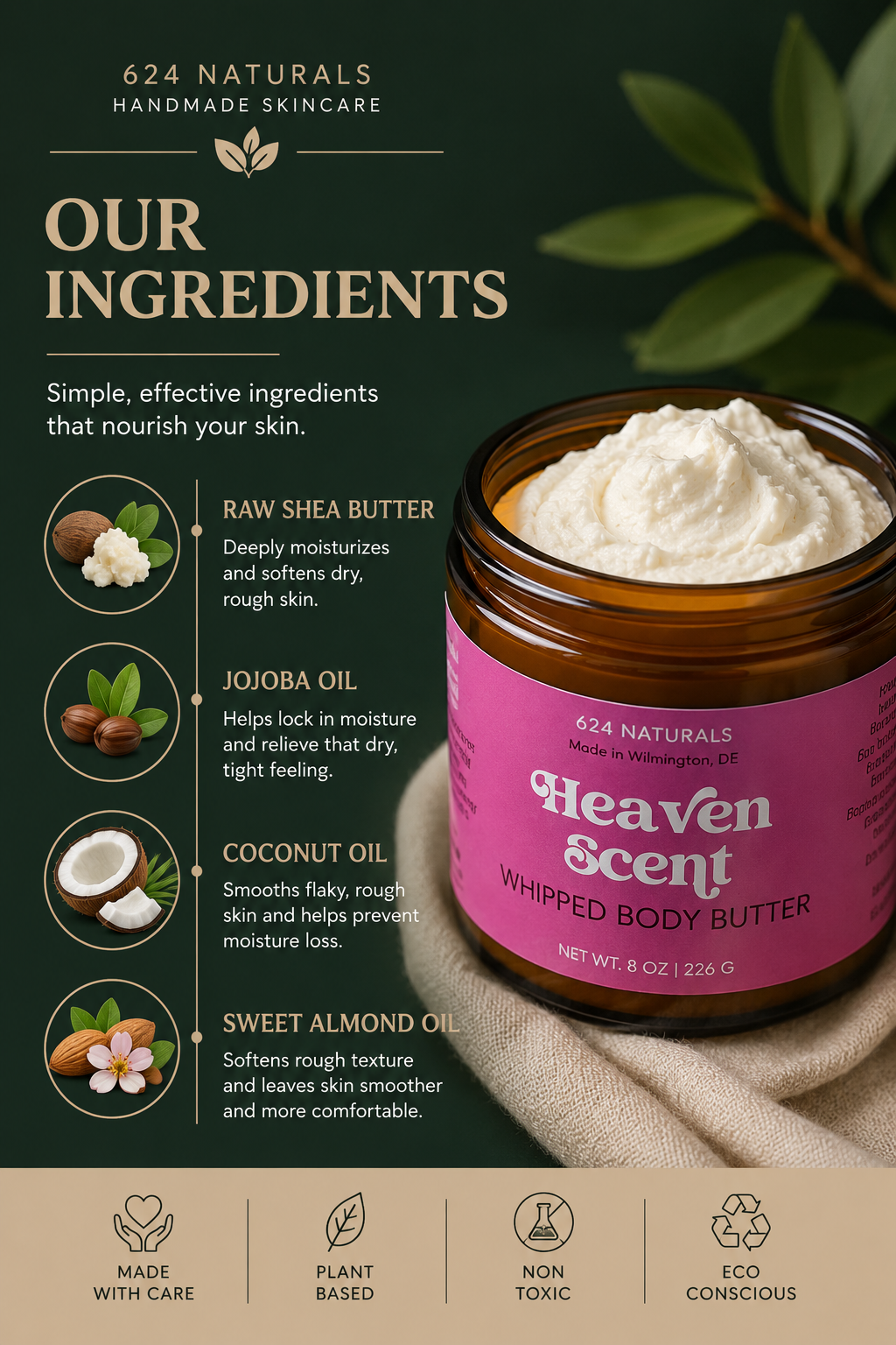 Heaven Scent Whipped Body Butter + Argan Oil Set